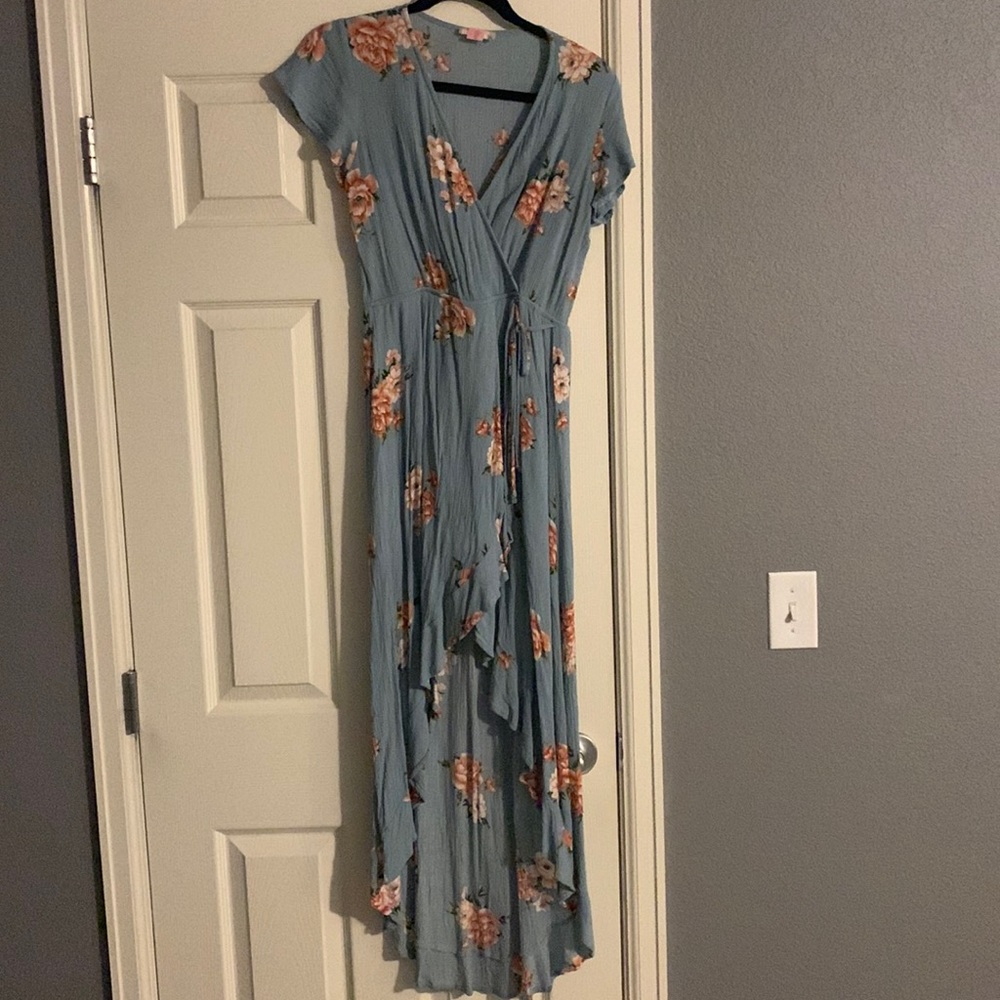 Floral high-low dress